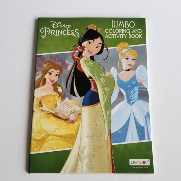 ⭐️3/ $30⭐️ Disney Princess 4 Jumbo Coloring & Activity Books+Crayola Wash Crayon - Picture 6 of 10